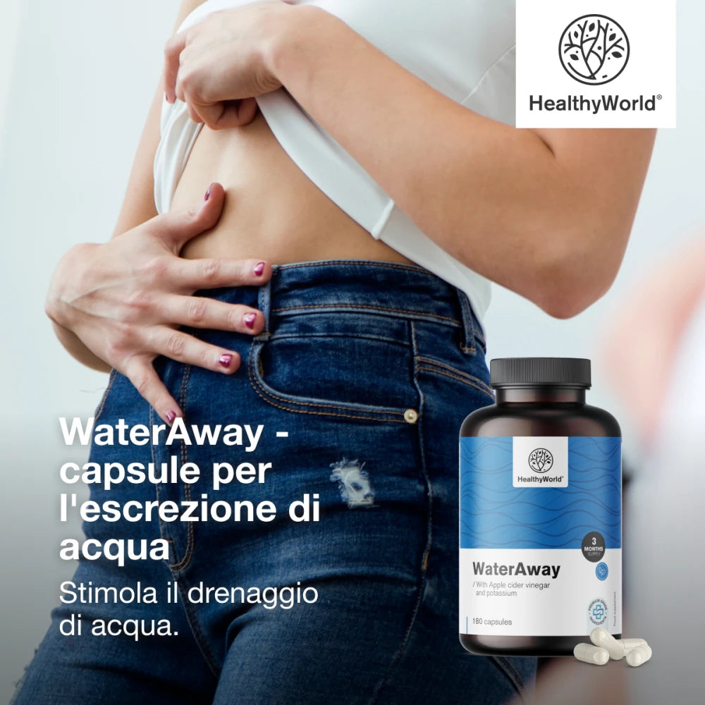 WaterAway – capsule per l'escrezione di acqua