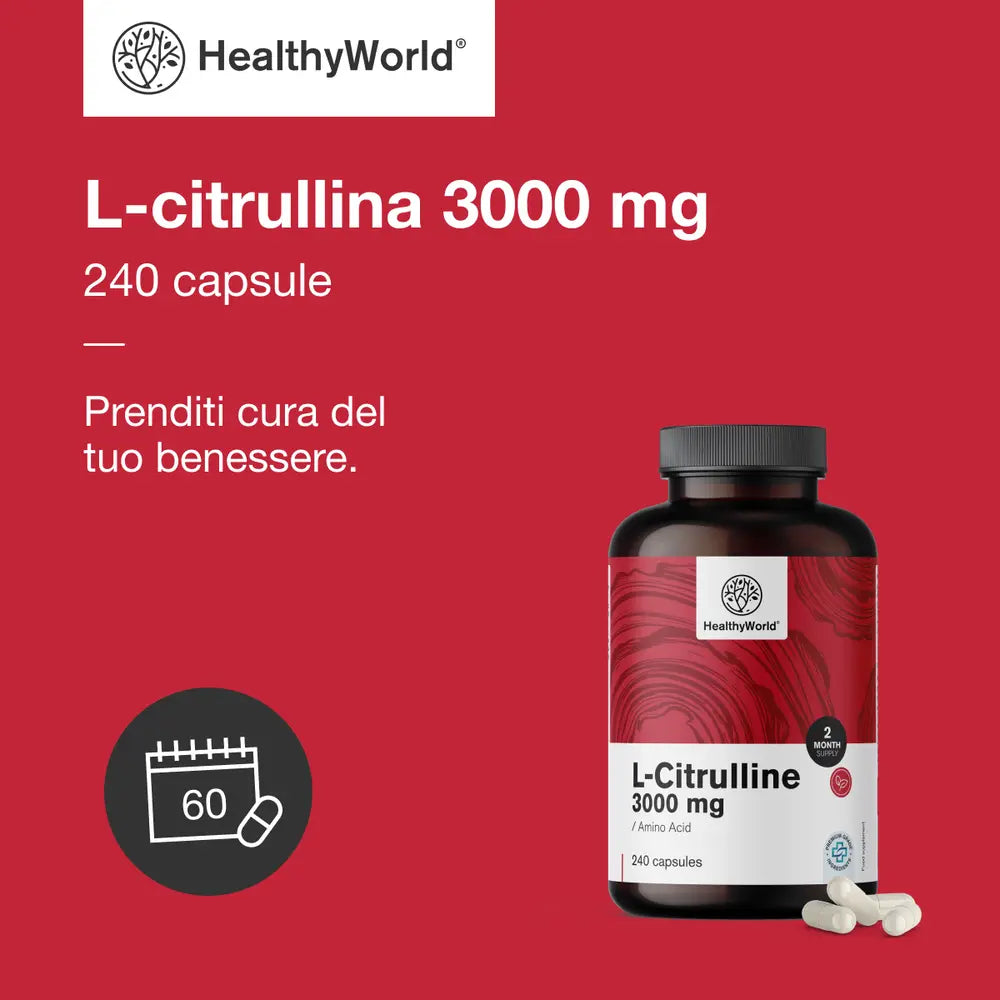L-citrullina 3000 mg