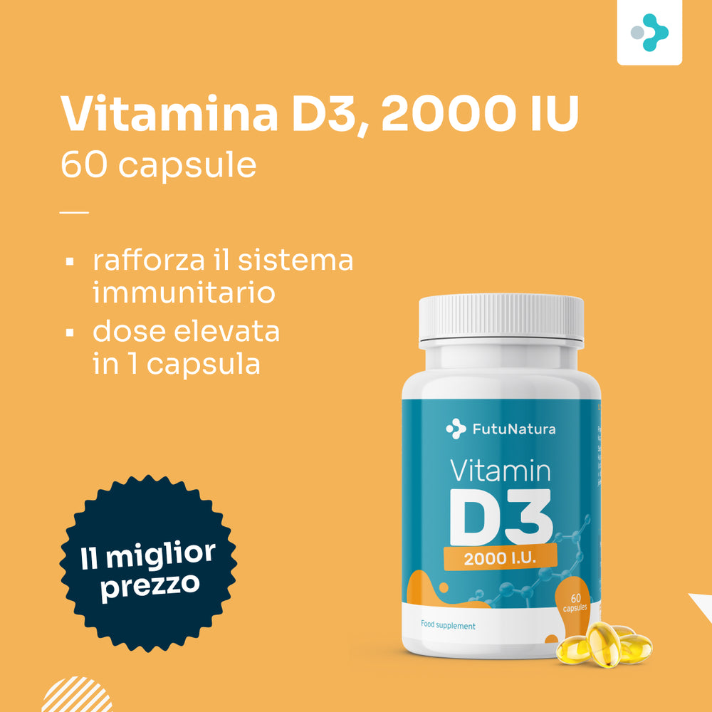 Vitamina D3, 2000 IU - sistema immunitario