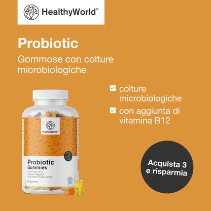 Probiotic – gommose con colture microbiologiche