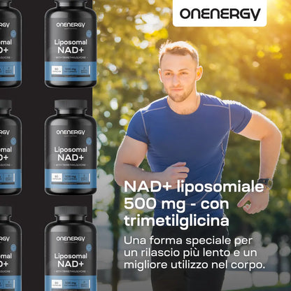 NAD+ liposomiale 500 mg - con trimetilglicina