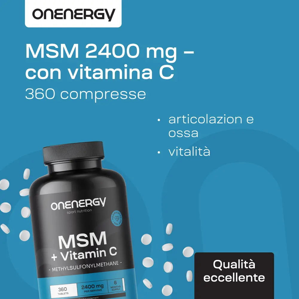 MSM 2400 mg – con vitamina C