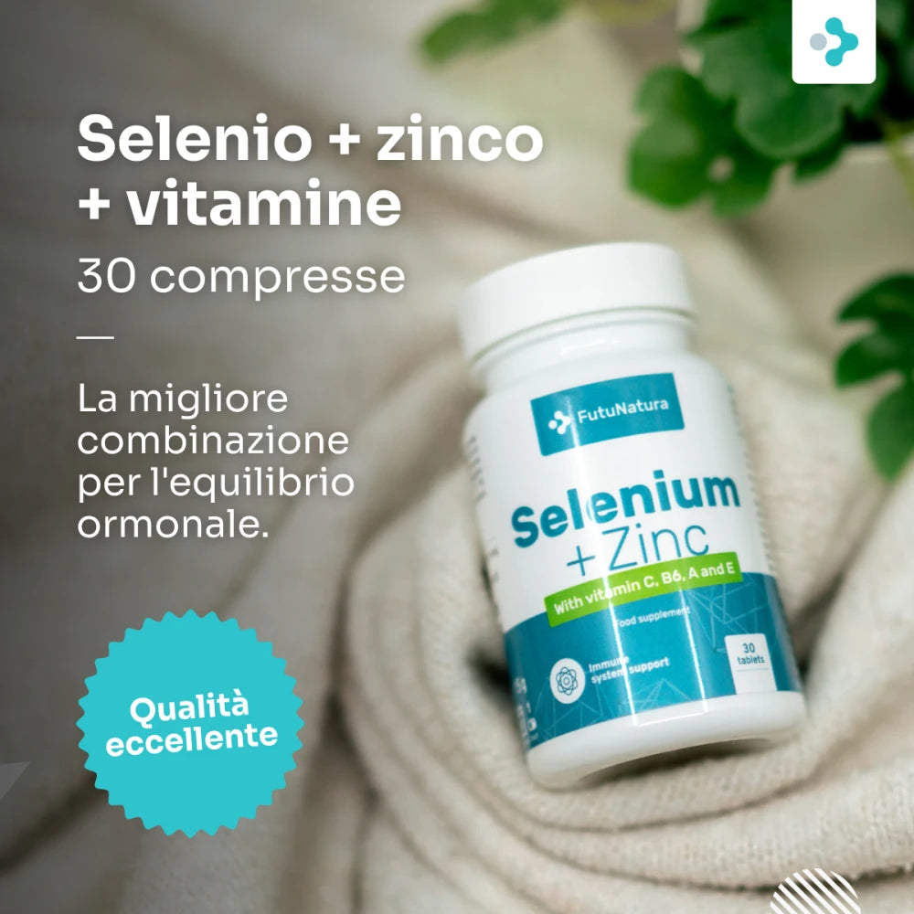 Selenio + Zinco + vitamine, immunità